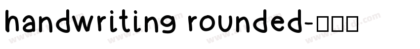 handwriting rounded字体转换